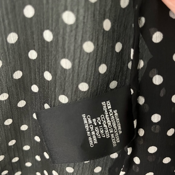 Alice + Olivia polka dot button down sz XS - Picture 4 of 8